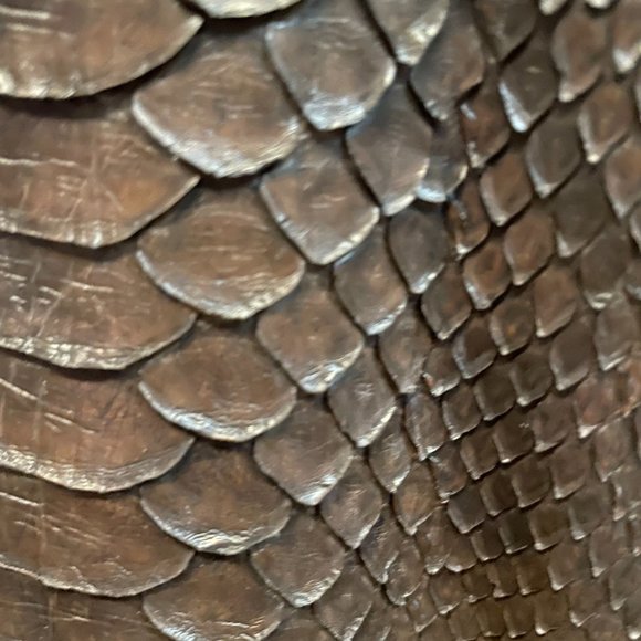 GUCCI Python Snakeskin Leather Mens Motorcycle Jacket med large - Picture 11 of 11